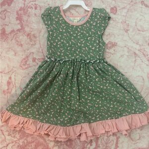 Matilda Jane Green and Pink Floral Kids Dress